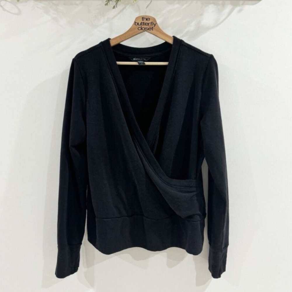 Athleta Recharge V Neck Sweatshirt Large